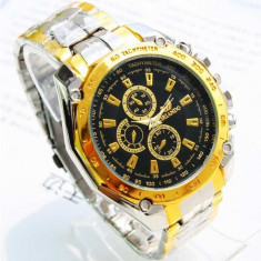 Ceas Quartz Casual Elegant ORLANDO Gold-Silver Chronomat Gold, Silver, Black foto