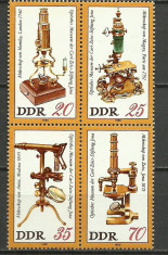 DDR 1980 - microscoape, serie neuzata foto