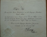 Cumpara ieftin Legitimatie arme proprii , Batalionul 2 Infanterie Neustadt , 1861 , timbru sec