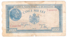 Romania 1944 - 5000 lei, 2 mai, circulata foto