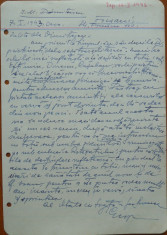 Scrisoare olografa Petru Groza catre I. M. Dimitrescu , 1943 foto