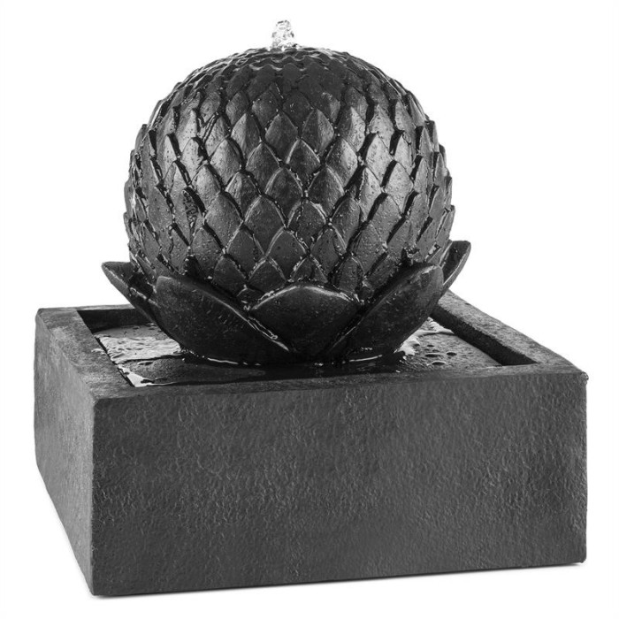 Blumfeldt ZEN GARDEN, fântănă solară decorativă, fântănă de grădină, 2 W, panou solar, aspect de bazalt foto mare Blumfeldt ZEN GARDEN, fântănă solară decorativă, fântănă de grădină, 2 W, panou solar, aspect de bazalt foto mare