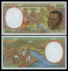 Central African Republic 2000 - 1000 francs UNC foto