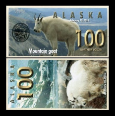 Alaska 2016 - 100 northern dollar UNC, polimer foto