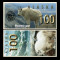 Alaska 2016 - 100 northern dollar UNC, polimer