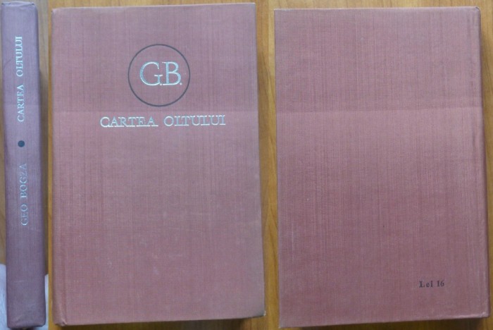 Geo Bogza, Cartea Oltului, 1976, cu autograf catre Vargolici