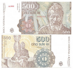 Romania 1991 aprilie - 500 lei UNC foto