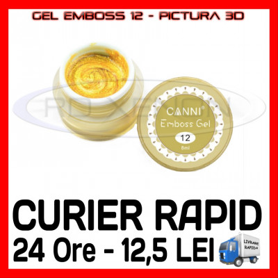 GEL EMBOSS GD COCO 12 - PICTURA 3D PT LAMPA UV, MANICHIURA GEL, GELURI COLOR foto