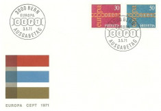 Elvetia 1971 - Europa, FDC foto