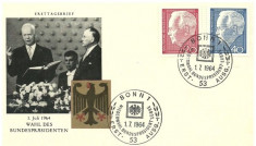 Bundes 1964 - president, FDC foto