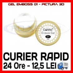 GEL EMBOSS GD COCO 01 - PICTURA 3D PT LAMPA UV, MANICHIURA GEL, GELURI COLOR foto