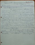 Scrisoare olografa Petru Groza catre Slt. Nicolae Brumaru, 1943