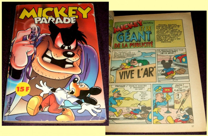 Album Mickey Parade Nr. 223, benzi desenate celebre personaje Disney, comic BD