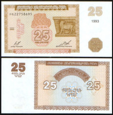 Armenia 1993 - 25 dram UNC foto