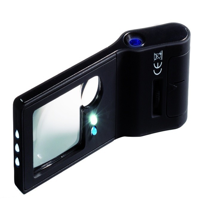 Lupa 6 in 1, incl. microscop, cu iluminare si UV foto mare Lupa 6 in 1, incl. microscop, cu iluminare si UV foto mare