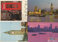 Londra 1989 - lot 4 carti postale foto