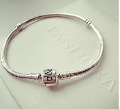 BRATARA PANDORA 19cm , cutie , argint marcaj S 925 ALE , noua foto