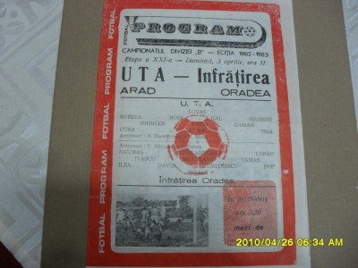 program UTa - Infratirea Oradea foto