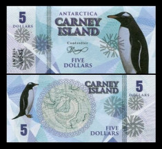 Carney Island 2016 - 5 dollars UNC foto