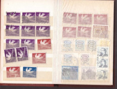 Clasor de buzunar cu timbre stampilate Estonia foto