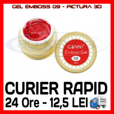 GEL EMBOSS GD COCO 09 - PICTURA 3D PT LAMPA UV, MANICHIURA GEL, GELURI COLOR foto