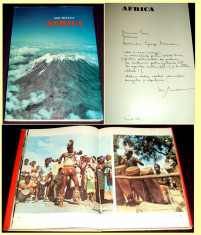 AFRICA - Ion Miclea, album fotografic cu autograf si dedicatie foto