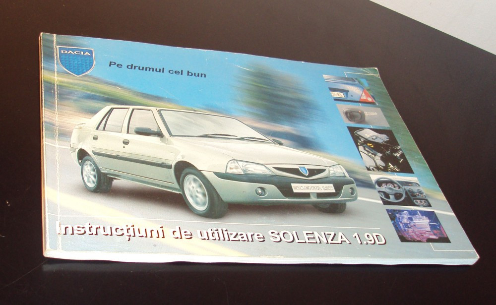 Instructiuni de utilizare Dacia Solenza 1.9D | arhiva Okazii.ro