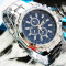 Ceas Barbati Quartz Casual Elegant ORLANDO Silver Chronomat | CALITATE GARANTATA