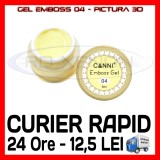 Cumpara ieftin GEL EMBOSS GD COCO 04 - PICTURA 3D PT LAMPA UV, MANICHIURA GEL, GELURI COLOR, Gel colorat