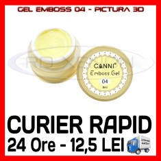 GEL EMBOSS GD COCO 04 - PICTURA 3D PT LAMPA UV, MANICHIURA GEL, GELURI COLOR