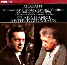 Clara Haskil &amp;amp;amp; Arthur Grumiaux - Mozart: 4 Sonaten fur Klavier und Violine ( 1 CD ) foto