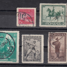 ROMANIA 1931 LP 89 CENTENARUL ARMATEI SERIE STAMPILATA