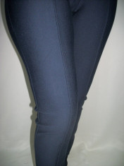 Pantalon dama, de culoare bleumarin din viscoza (Culoare: BLEUMARIN, Marime: 50) foto