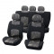 Huse scaune Seat Altea set huse auto fata si spate Classic negru/gri