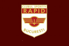 emblema textila pentru tricouri CLUB SPORTIV RAPID Bucuresti foto