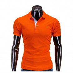 Tricou polo barbati S594 Portocaliu foto