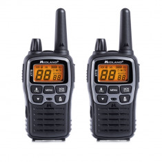 Aproape nou: Statie radio PMR/LPD portabila Midland XT70 set cu 2 buc. gri metalic foto