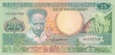 Bancnota Suriname 25 Gulden 1988 - P132b UNC foto