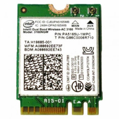 Placa de retea wireless Intel AC 3160 Dual mode WiFi Bluetooth foto