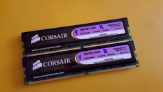 Kit 2GB DDR2 Desktop,2x1GB,Brand Corsair Radiator,800Mhz,PC2-6400,CL5(1) foto