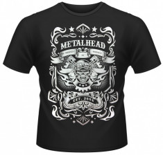 Tricou Metalhead - Biker Skull foto