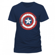 Tricou Marvel - Cap Shield Distressed foto