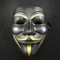 Masca Anonymous Negru,Guy Fawkes, Masca V for Vendetta , Rezistenta model negru