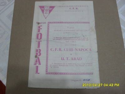 program CFR Cluj - UTA foto