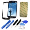 Sticla display fata pentru Samsung Galaxy S3 i9300 negru + adeziv si scule