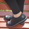 Pantof casual, negru, din piele, cu insertii de fermoar pe talpa (Culoare: NEGRU, Marime: 38)