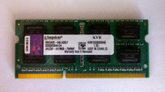 Ram laptop Kingston 4GB PC3 10600 DDR3 1333MHz KVR1333D3S9/4G Sodimm 1.5V foto