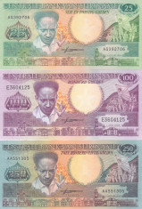 Bancnota Suriname 25, 100, 250 Gulden 1986/88 - P132-134 UNC ( set 3 bancnote ) foto