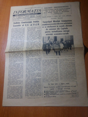 ziarul informatia bucurestiului 10 martie 1977-foto si art.cutremurul 4 martie foto
