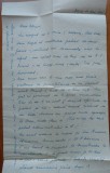 Scrisoare a lui Mia Groza catre fratele ei Petru Mircea Groza, 1941